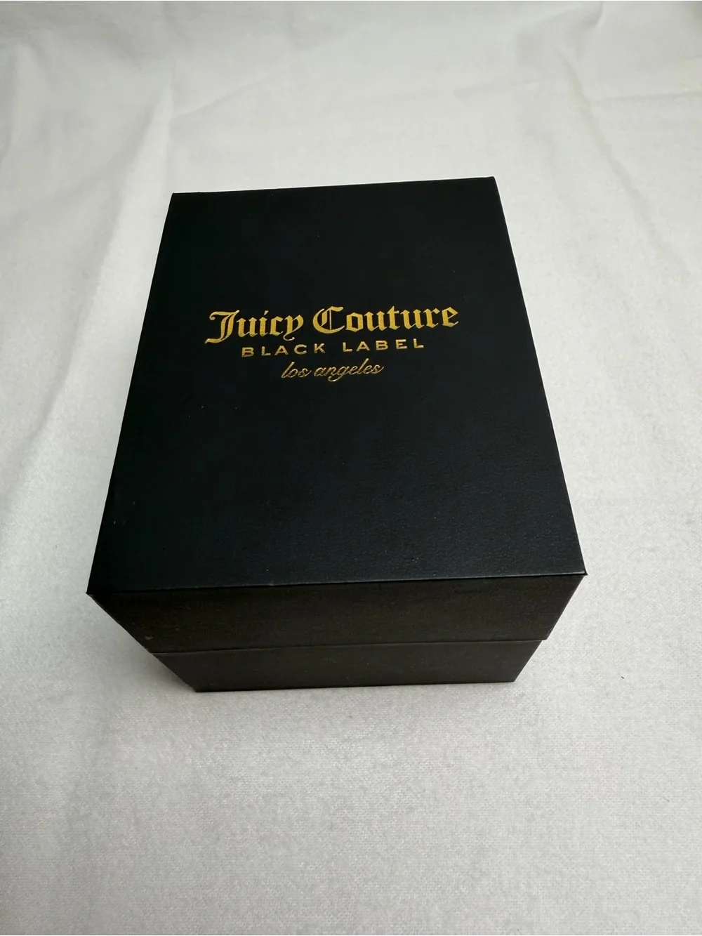 NIB Juicy Couture Black Label Swarovski Crystal Leopard Watch Charm Bracelet Set